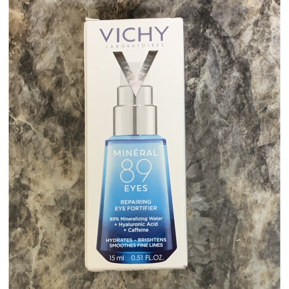Vichy Minéral 89 Eyes Repairing Eye Fortifier Hydrating HA + Caffeine 0.51oz